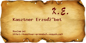 Kasztner Erzsébet névjegykártya